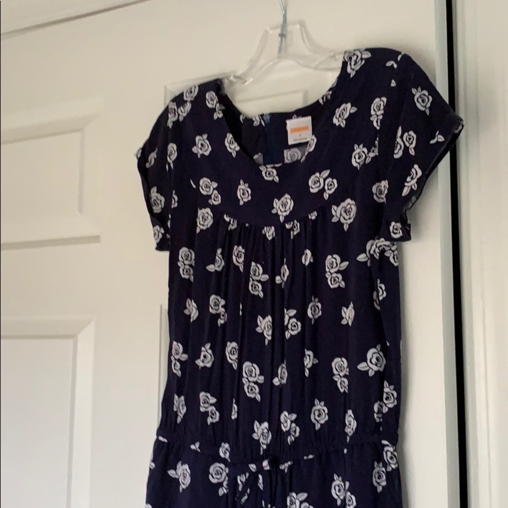 Girls romper with pockets